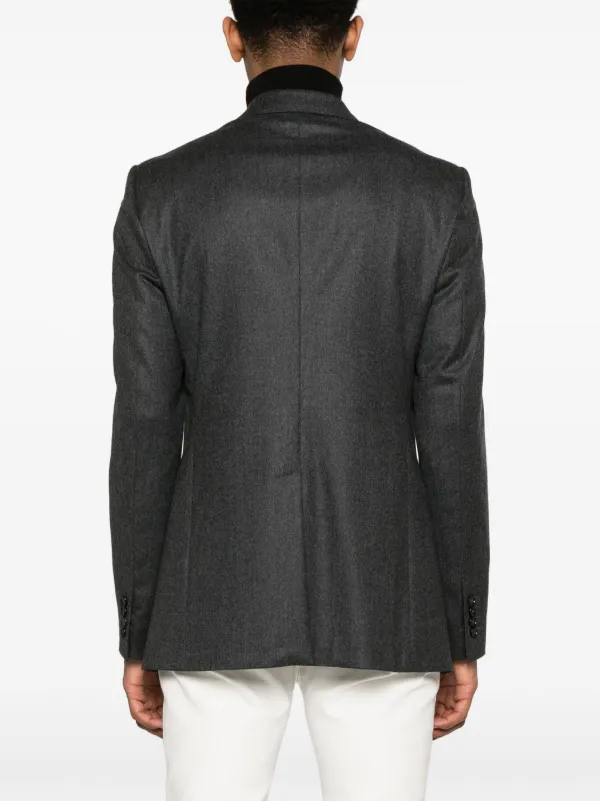 【送料&関税込】Dolce & Gabbana Graphite Wool Blazer Dolce & Gabbana single-breasted virgin-wool Blazer | Grey