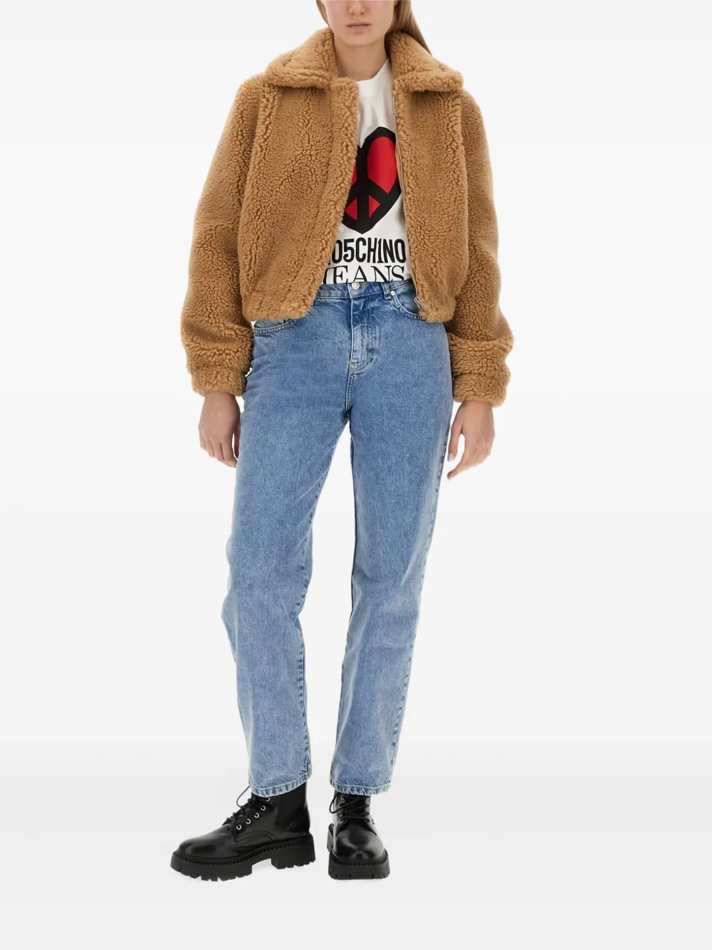 MOSCHINO JEANS collared jacket | Faux Fur & Shearling Jackets | Image 2