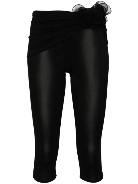 Magda Butrym leggins con apliques florales