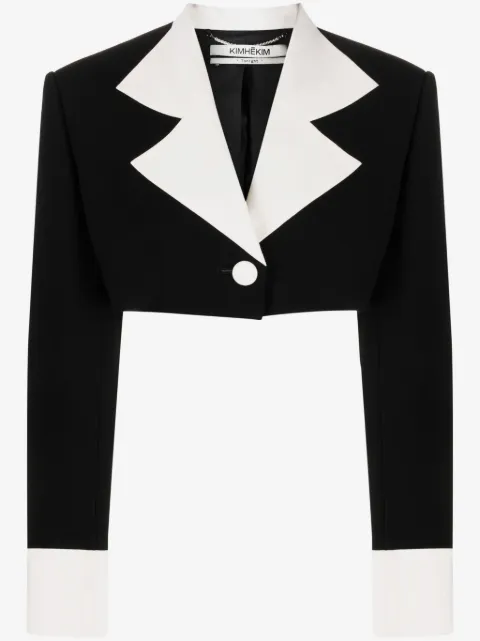 Kimhekim two-tone cropped jacket