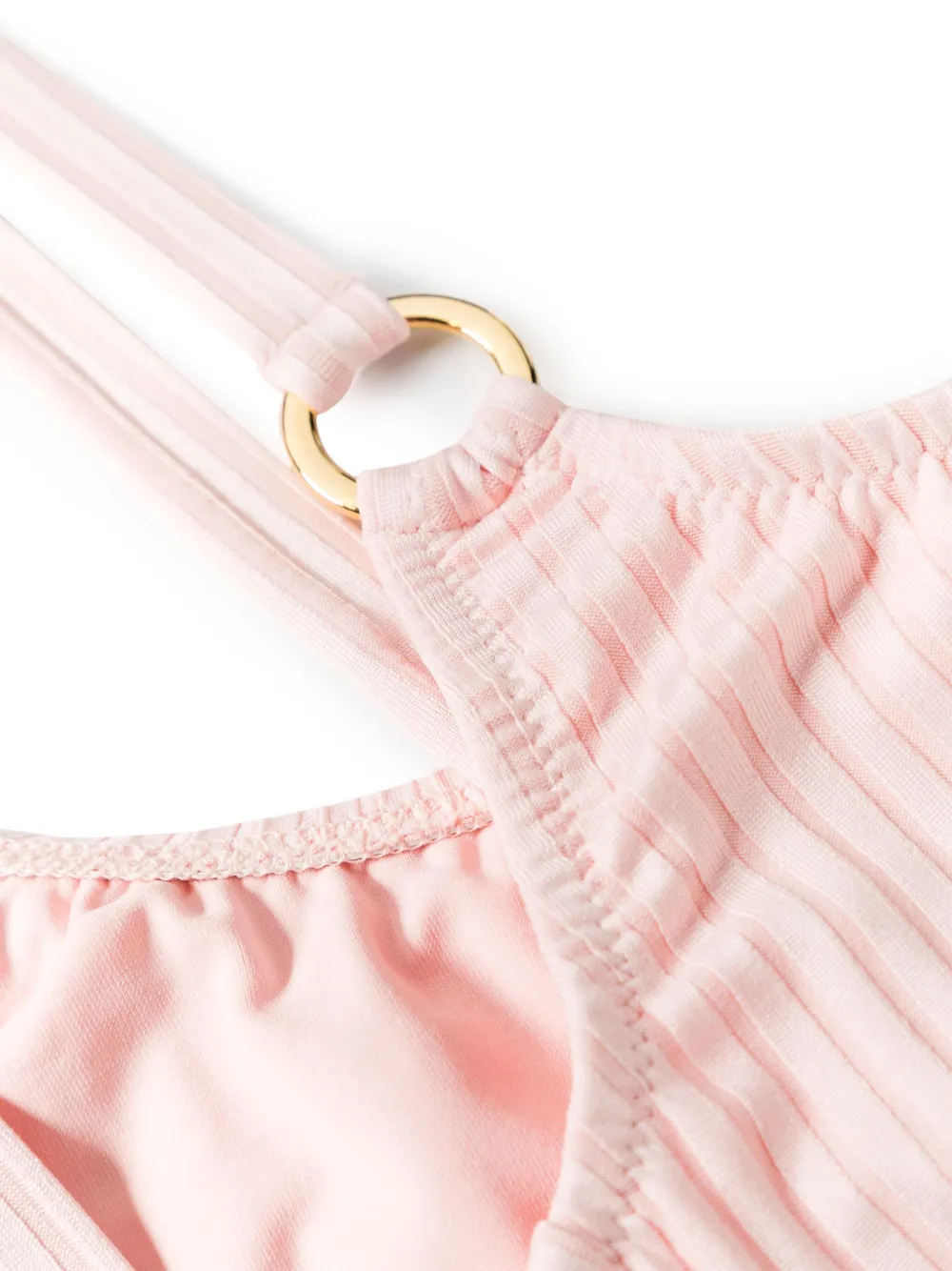Melissa Odabash Geribbelde bikinitop Roze
