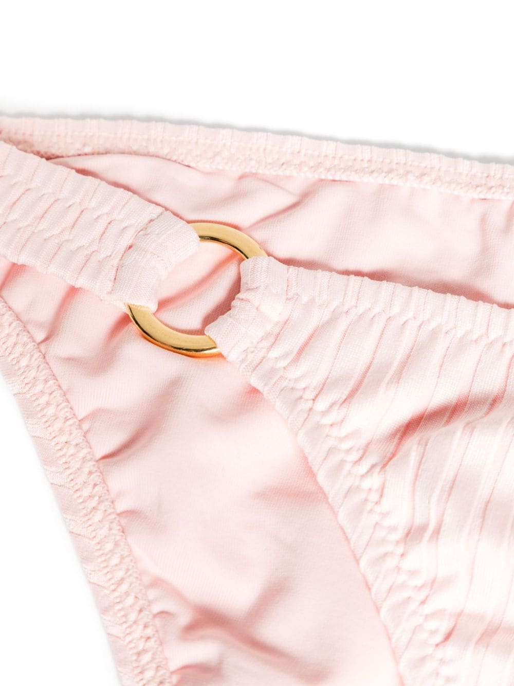Shop Melissa Odabash Bari Ribbed Bikini Bottom In Pink