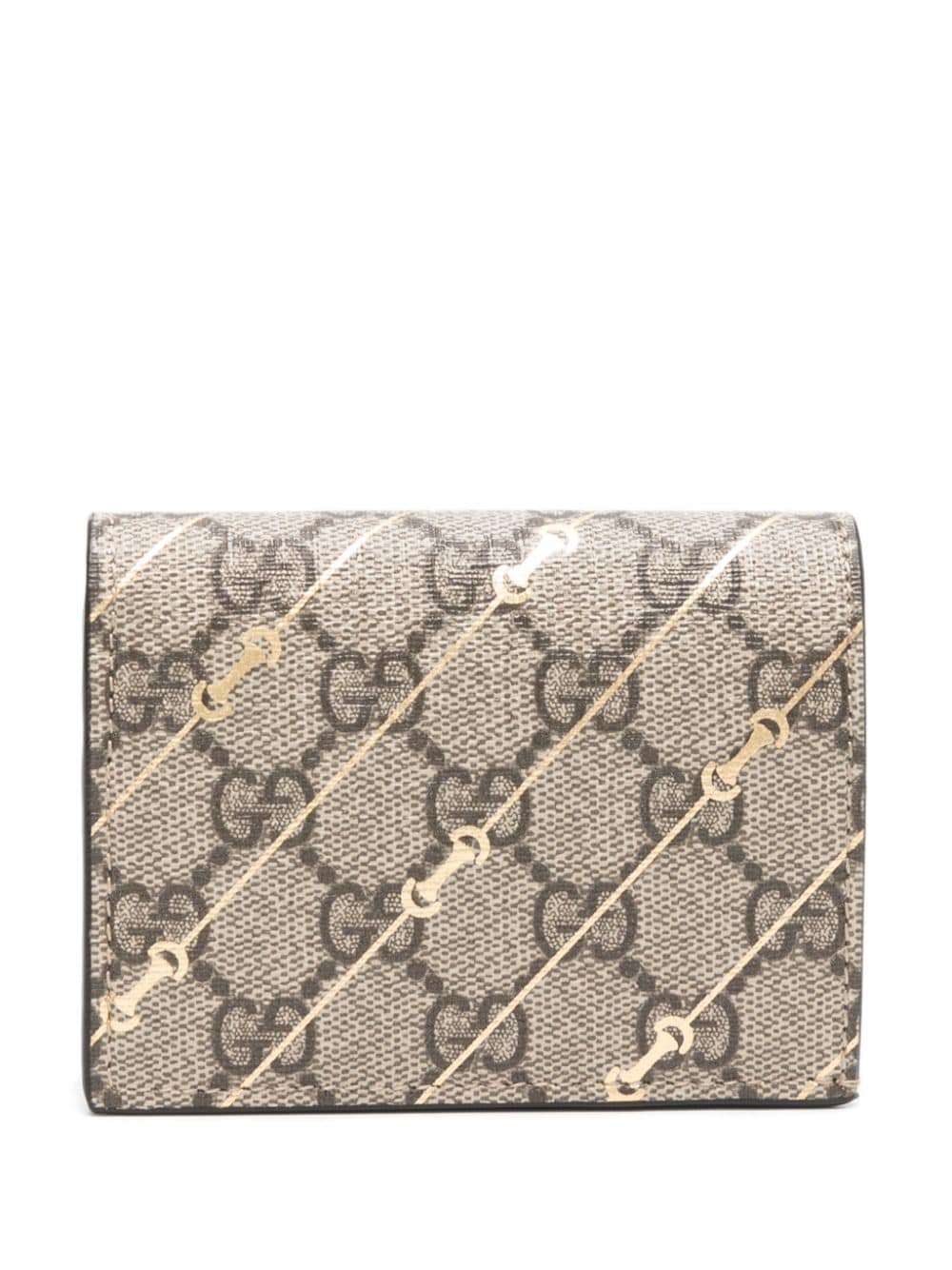 Gucci Horsebit Bi-fold Wallet In Neutral