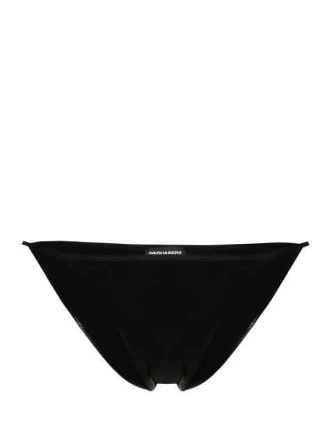 DSQUARED2 high-cut metallic bikini bottoms Women