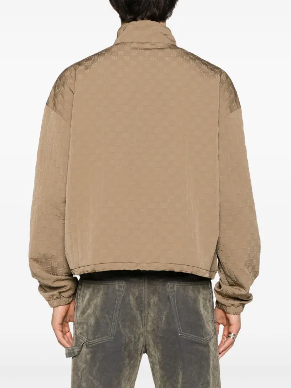 MISBHV embossed-logo zip-up Jacket | Neutrals | FARFETCH JO