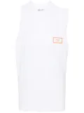 Martine Rose logo-print cotton tank top - White