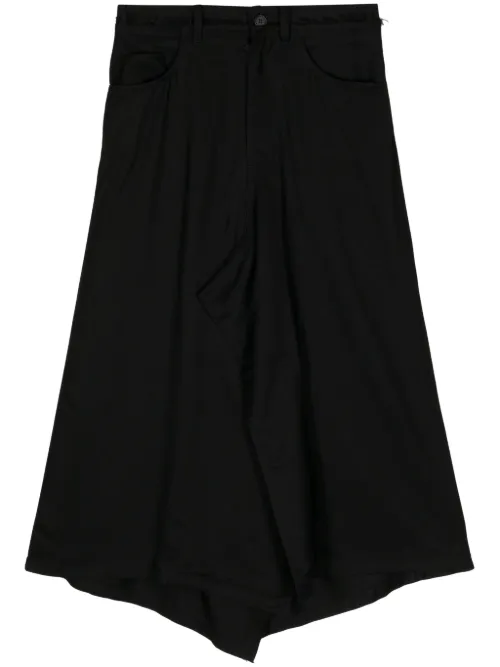 Jupe mi-longue à ourlet asymétrique - Yohji Yamamoto - Modalova