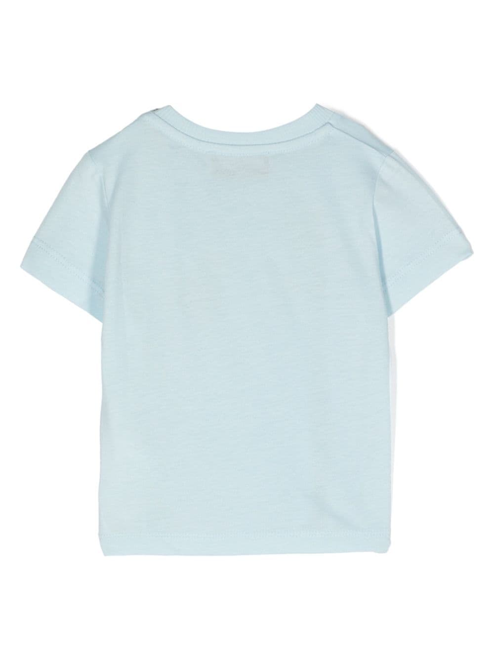 Moschino Kids Teddy Bear katoenen T-shirt - Blauw