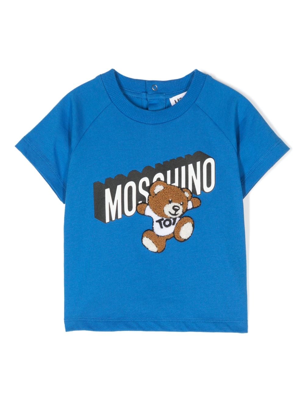 Moschino Babies' Teddy Bear-motif T-shirt In Blue