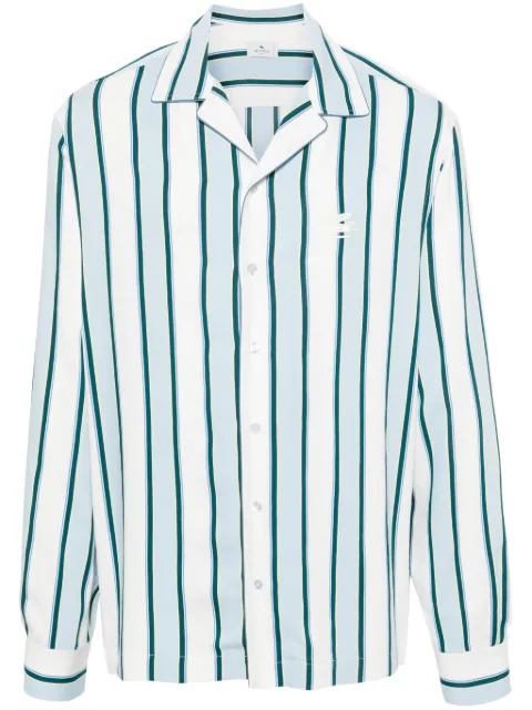 ETRO camp-collar striped shirt