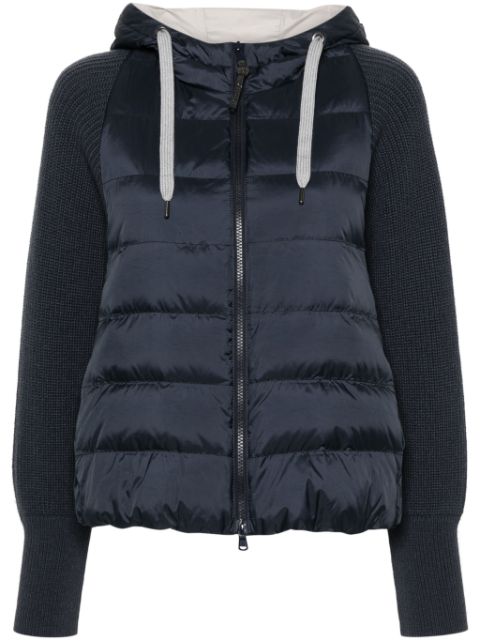 Brunello Cucinelli panelled puffer jacket