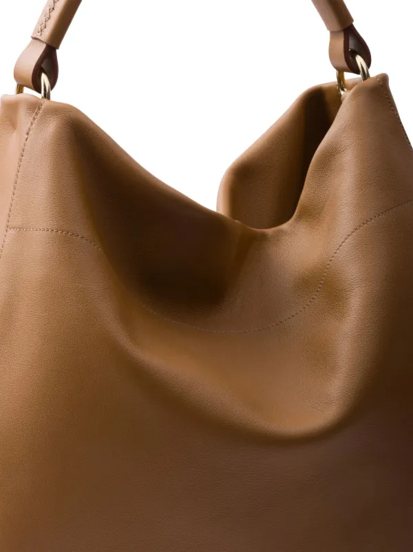 【関税送料込】PRADA Large leather shoulder bag Prada Large Leather Shoulder Bag | Brown | FARFETCH
