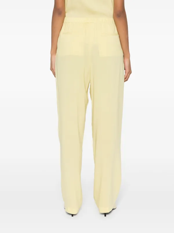 パンツ FABIANA FILIPPI Woman Pants Yellow PAD275F832D854 4031 Fabiana Filippi high-waist straight-leg Trousers | Yellow