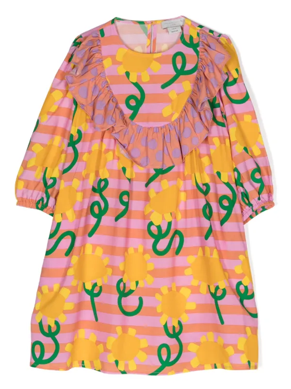 pink sunflower dress Andrea Pink Sunflower Dress Medium