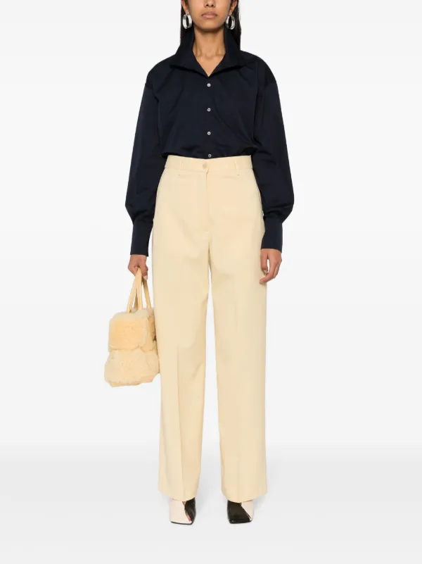 パンツ FABIANA FILIPPI Cotton trousers Yellow Yellow Fabiana Filippi Pants for Women | Lyst