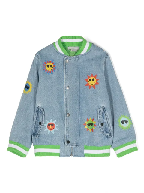 Stella McCartney Kids Jaqueta bomber jeans