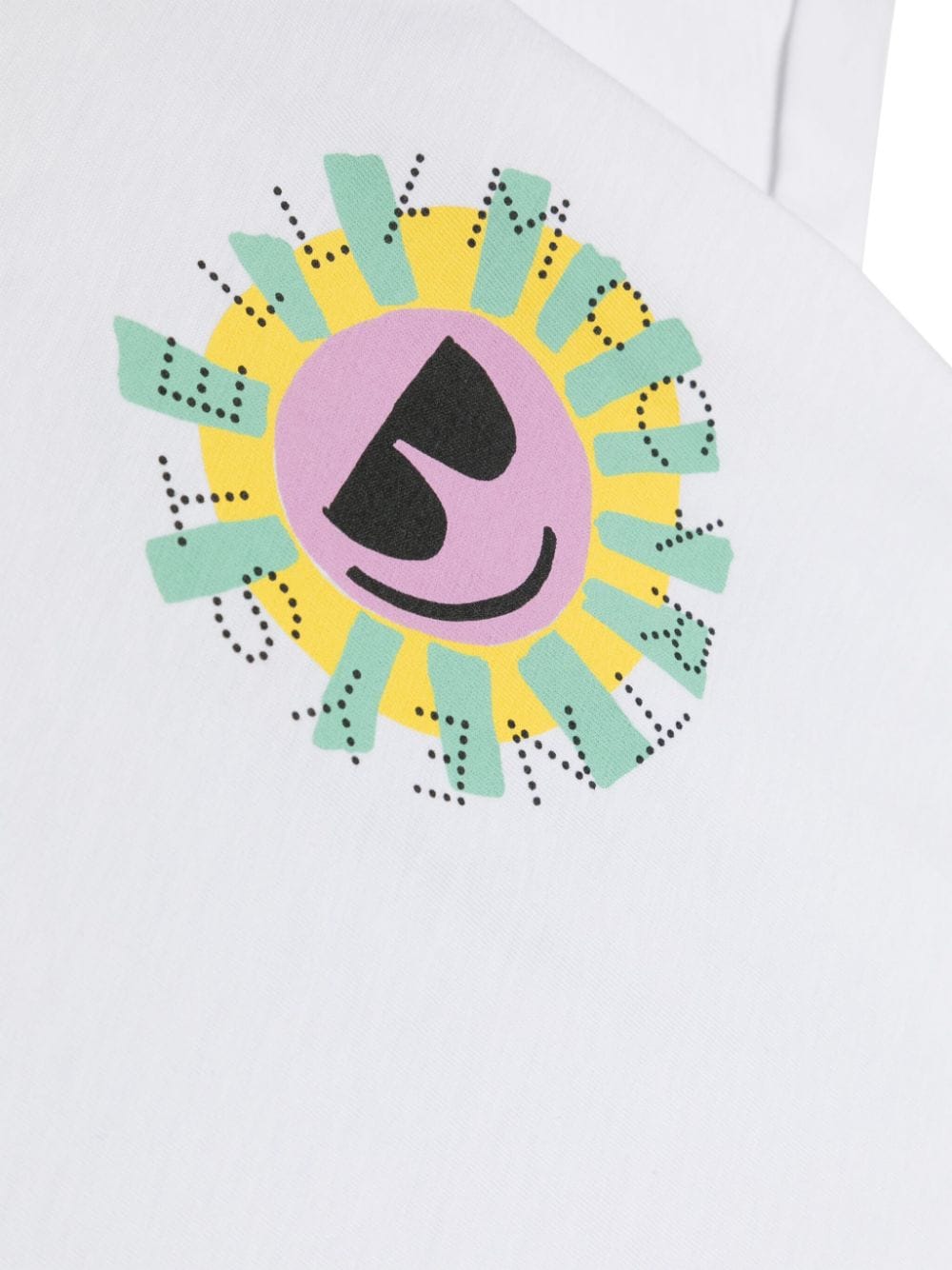 Stella McCartney Kids Katoenen T-shirt met print Wit