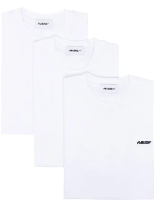 Lot de trois t-shirts à logo brodé - AMBUSH - Modalova