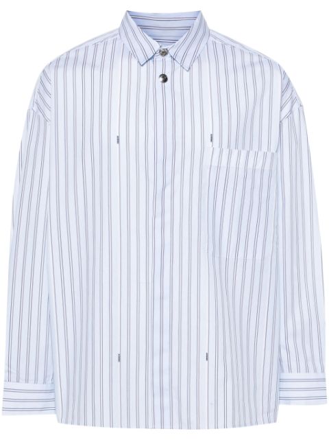 Jacquemus logo-studs striped shirt Men