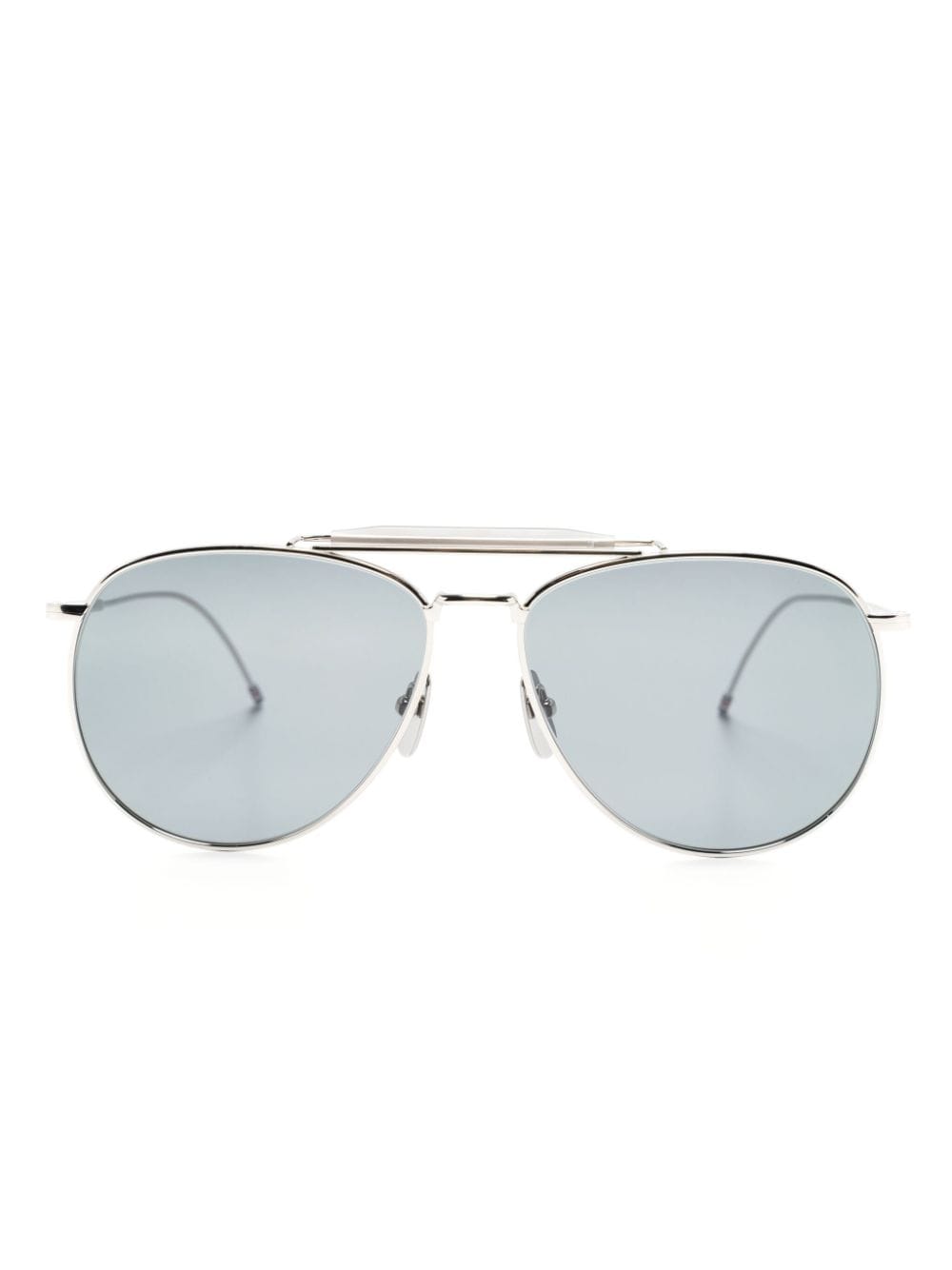 Thom Browne Pilot-frame Sunglasses In 银色