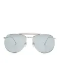 Thom Browne Eyewear pilot-frame sunglasses - Silver