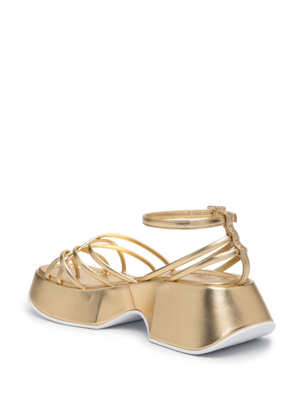 Shop Vic Matie 60mm Platform Sandals In Gold