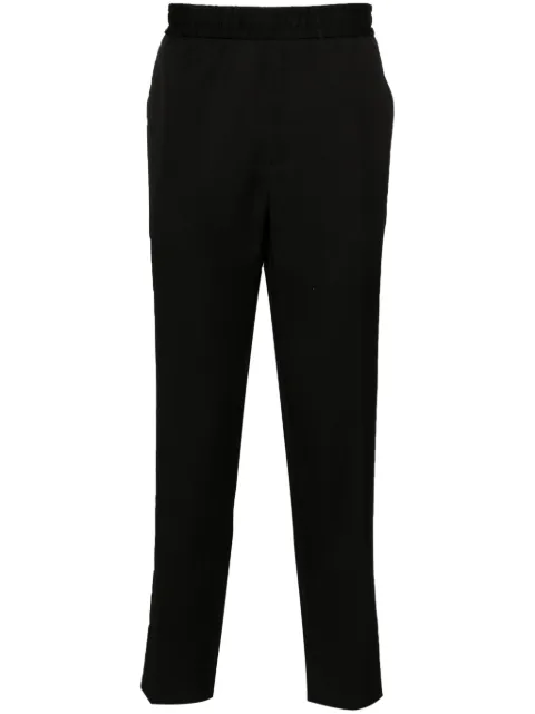 Golden Goose logo-plaque virgin wool trousers