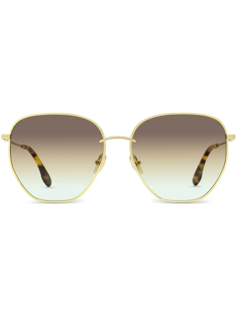 Victoria Beckham Tea Cup Round-frame Sunglasses In Gold