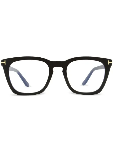 TOM FORD Eyewear logo-plaque square-frame optical glasses