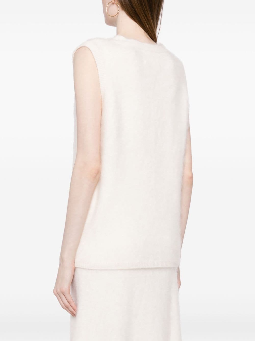 Shop Lisa Yang The Astrid Cashmere Vest In White