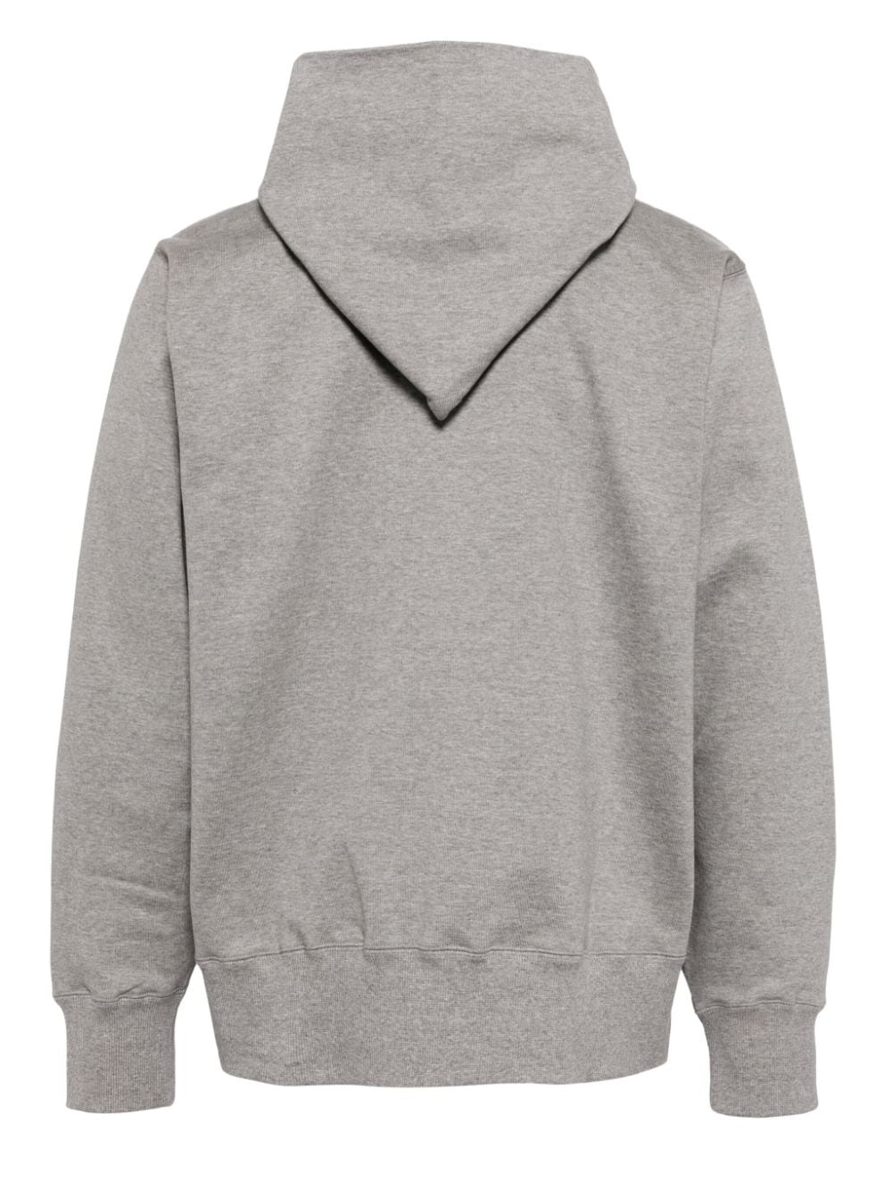 Shop Kolor Graphic-print Cotton Hoodie In Grey