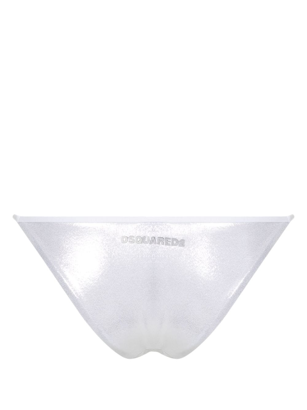 Image 2 of Dsquared2 high-cut metallic bikini bottoms
