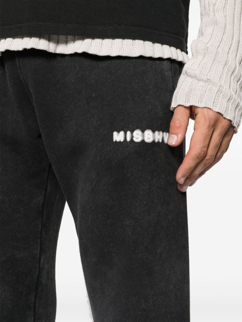 Shop Misbhv Community Faded Track Pants In Black