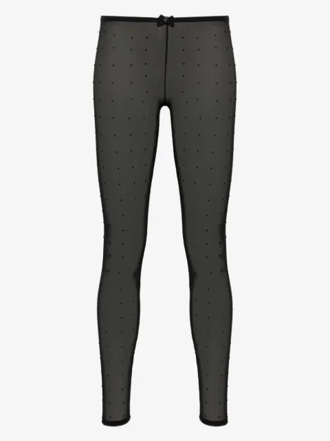 DSQUARED2 pantimedias de malla con detalles de strass