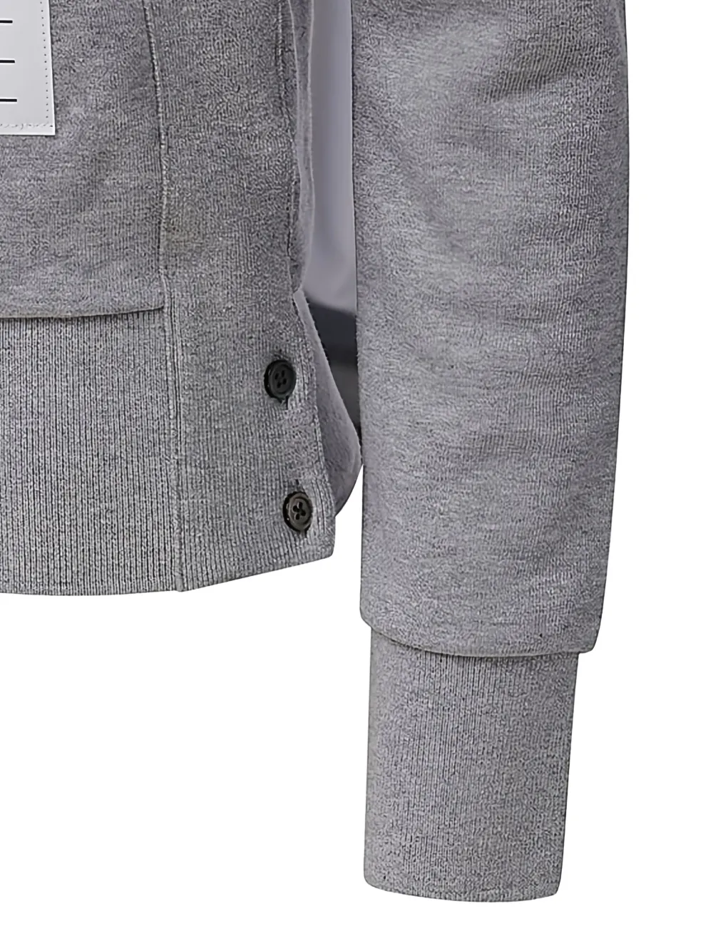 Thom Browne Loopback sweater met 4 strepen Grijs