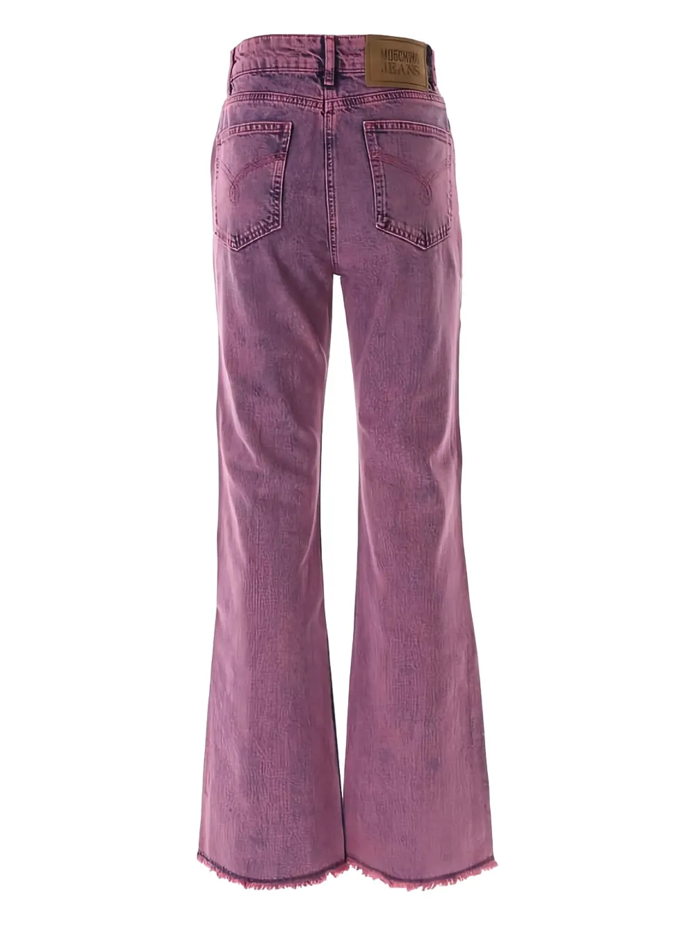 MOSCHINO JEANS frayed trousers - Paars