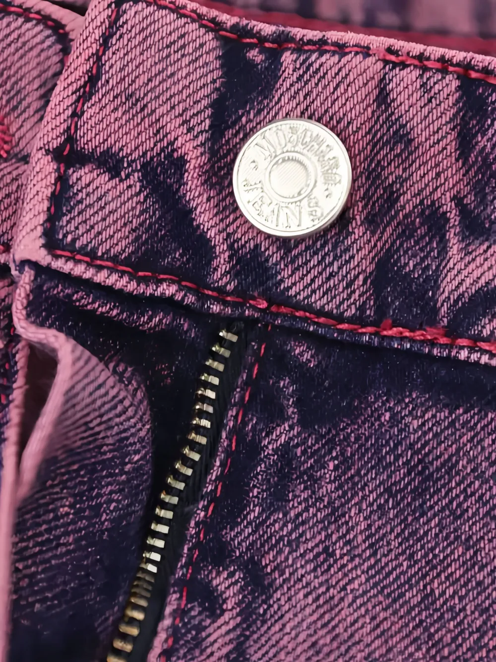 MOSCHINO JEANS Broek met franje Paars