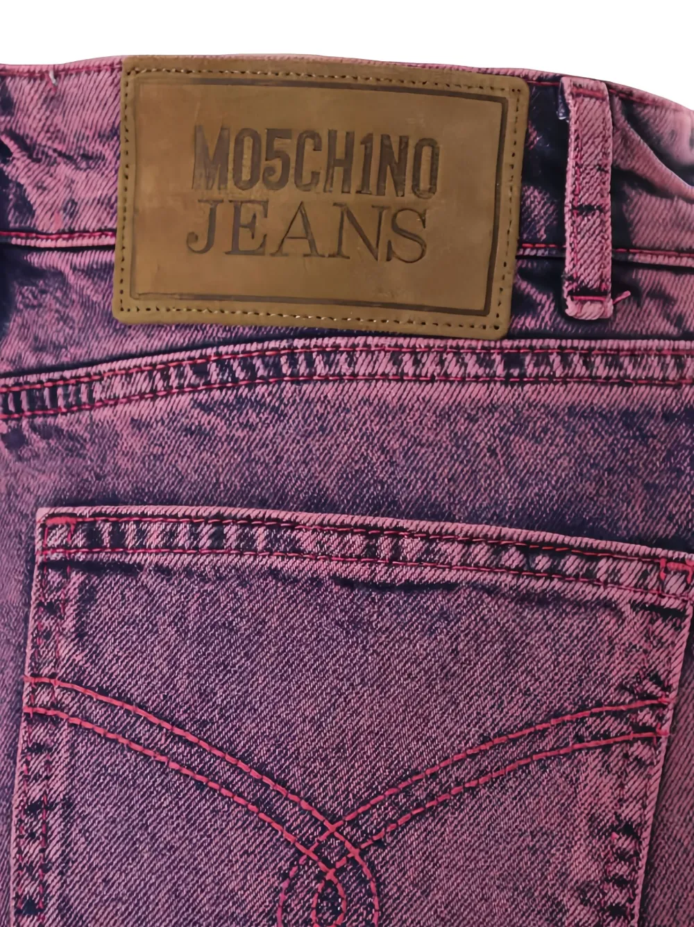 MOSCHINO JEANS Broek met franje Paars