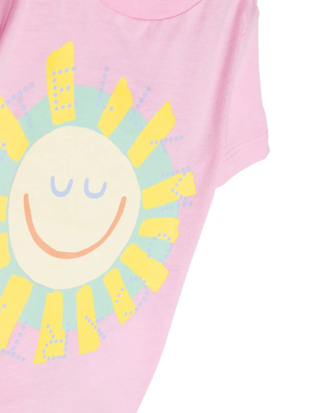 Stella McCartney Kids Katoenen T-shirt met print Roze