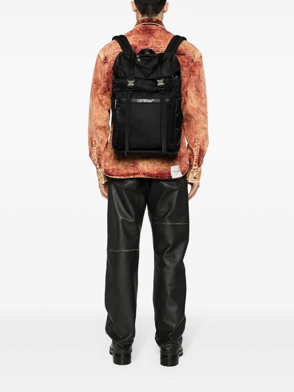 Off-White Outdoor flap backpack - Zwart