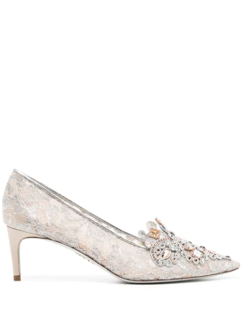 René Caovilla Cinderella embellished pumps