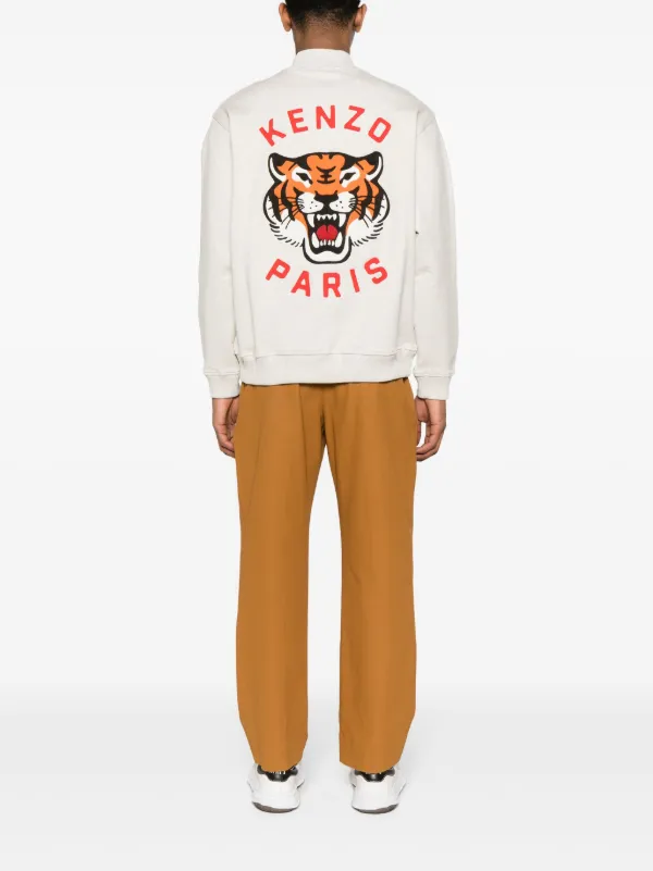 Kenzo Lucky Tiger Jersey Bomber Jacket Farfetch