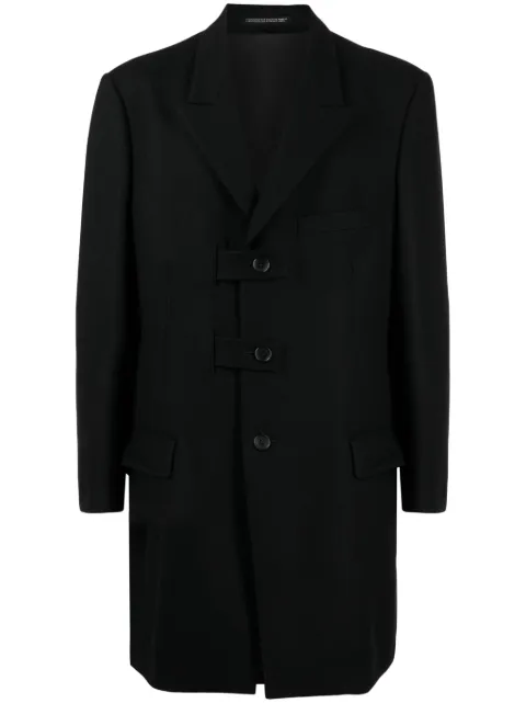 Yohji Yamamoto abrigo con botones