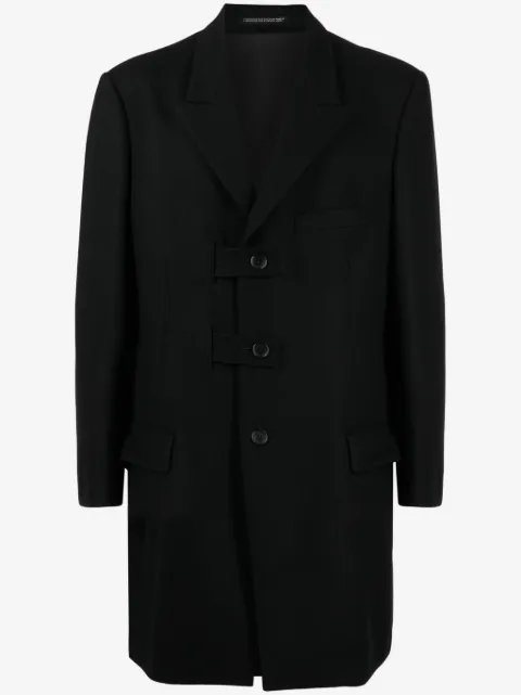 Yohji Yamamoto single-breasted wool coat