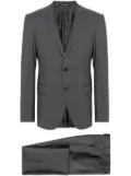 Emporio Armani single-breasted virgin wool suit - Grey