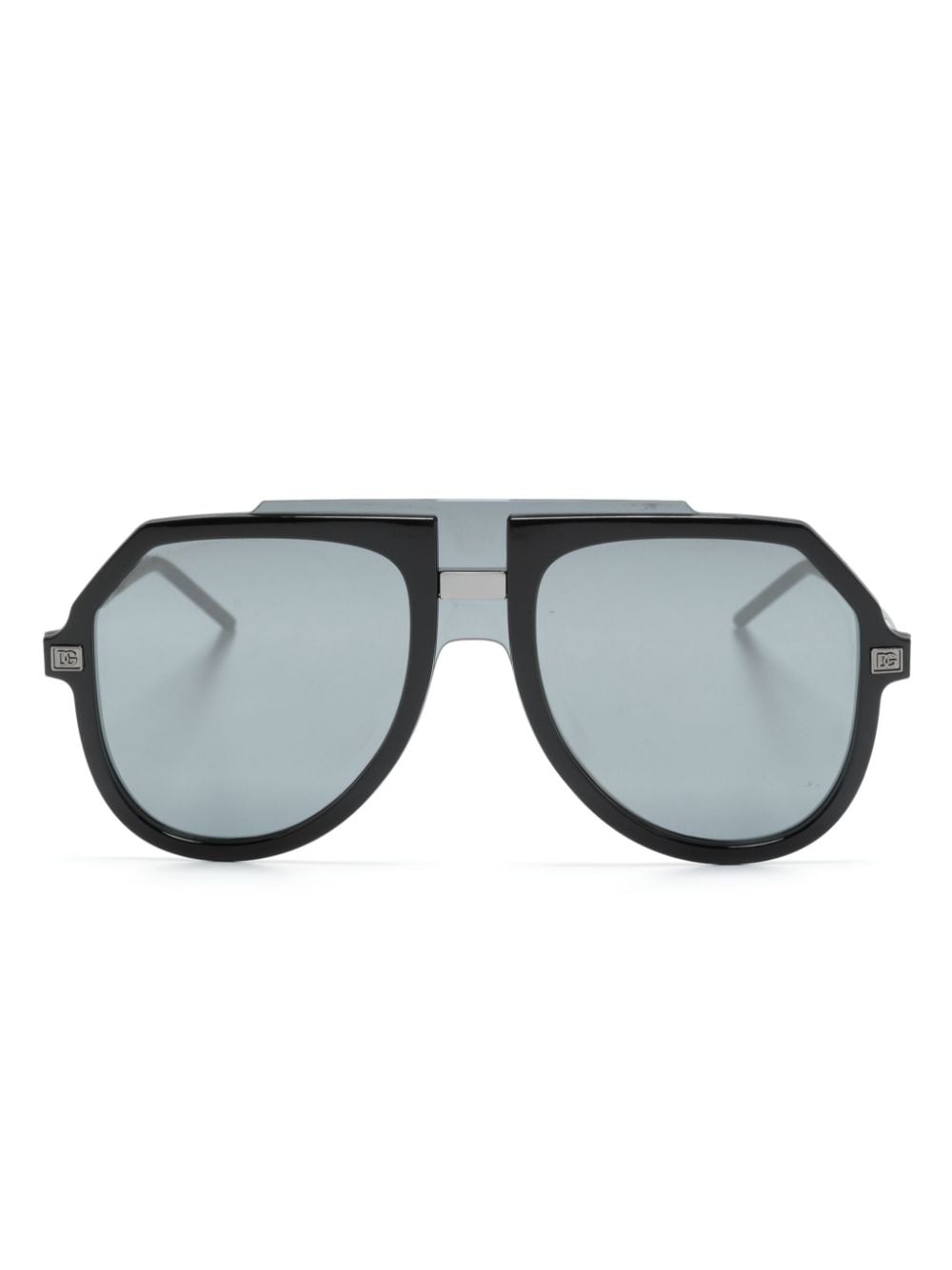 oversized-frame tinted sunglasses