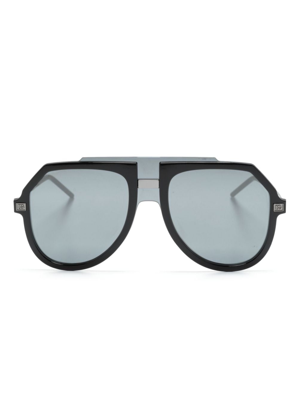 Dolce & Gabbana Eyewear Zonnebril met oversized montuur Zwart