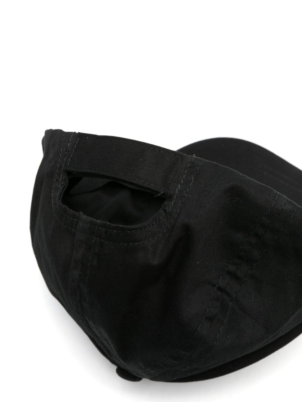Shop Moschino Logo-print Cotton Cap In Black