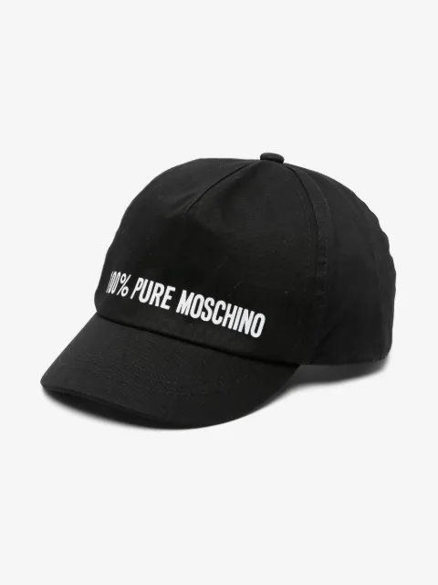 Moschino Kids logo-print cotton cap