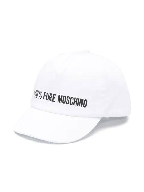 Moschino Kids logo-print cotton cap